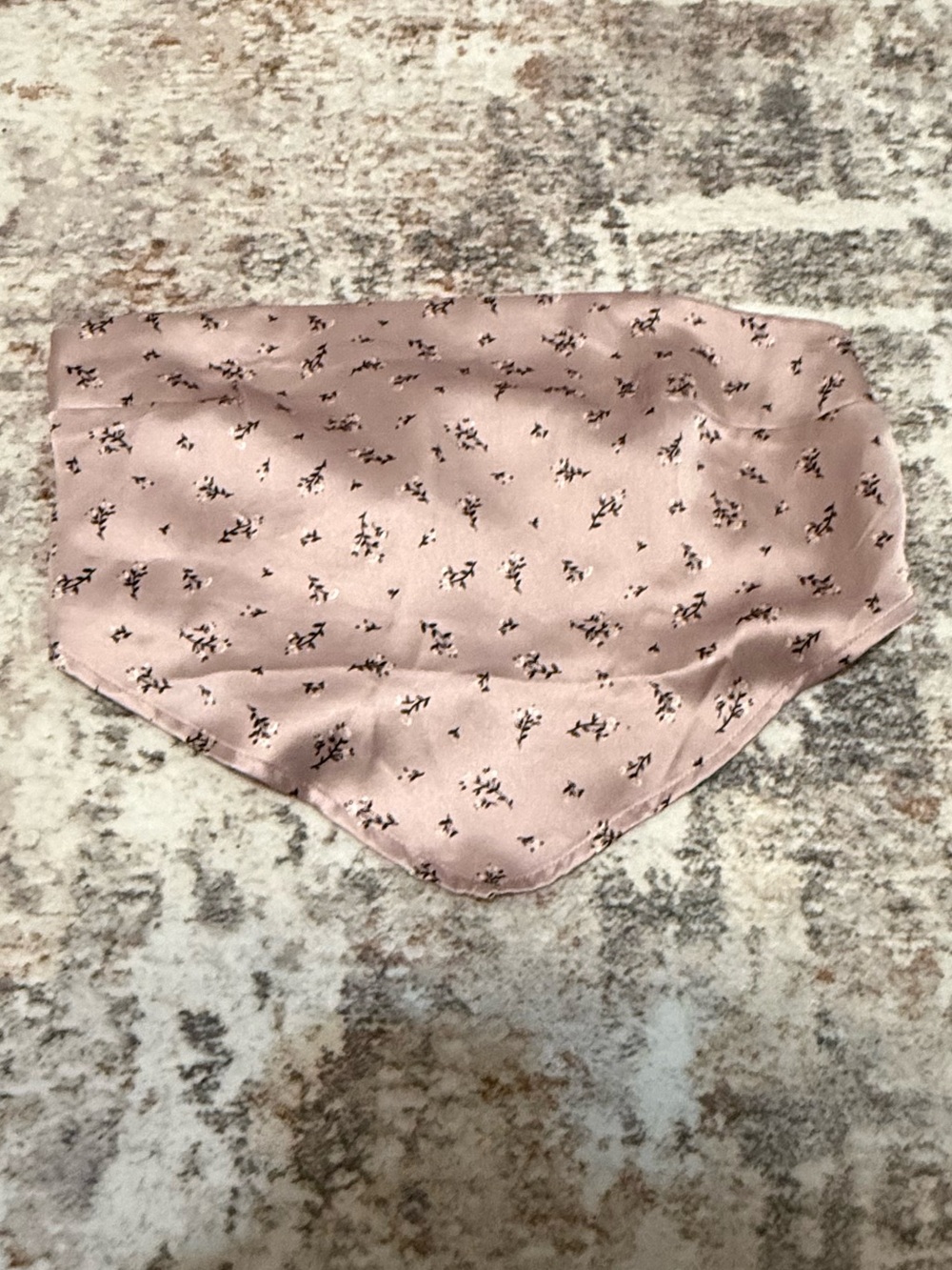 Garage Pink Floral Bandana-Style Top